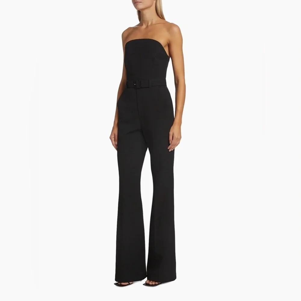 NWT A.L.C. Kate Strapless Belted Jumpsuit Black Size 2 – Missing Belt - Picture 5 of 9